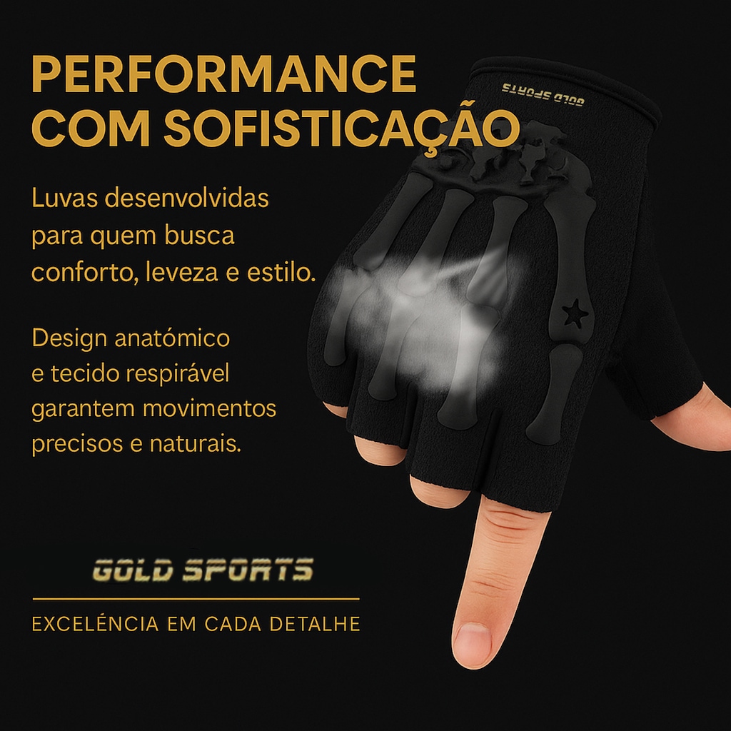 Imagem 3 do produto Luva Esportiva Gold Sports Performance - Tamanho Único