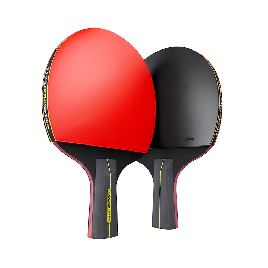Imagem 2 do produto Kit Tênis De Mesa Gold Sports Boli 6.0 Series - 2 Raquetes Short 6 Star Profissional e 1 Mesh Bag