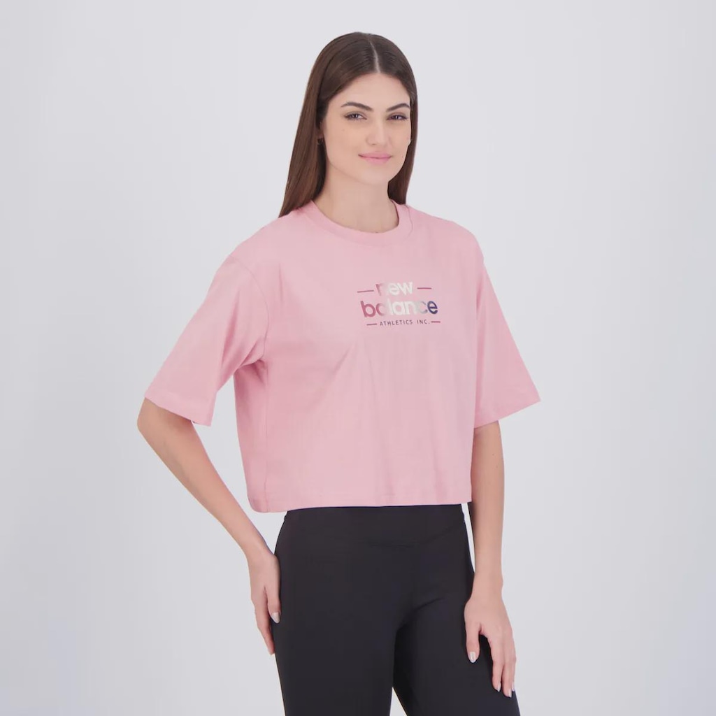 Imagem 2 do produto Camiseta Cropped New Balance Reimagined Feminino