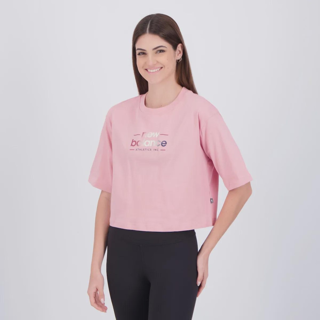 Imagem 3 do produto Camiseta Cropped New Balance Reimagined Feminino