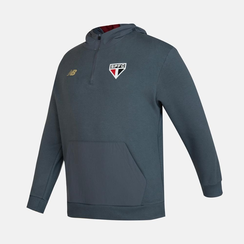 Imagem 2 do produto Blusão com Capuz New Balance Viagem Spfc 2025 Masculino