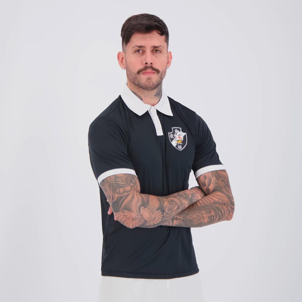 Imagem 2 do produto Camisa Polo Vasco Dry Escudo Masculina