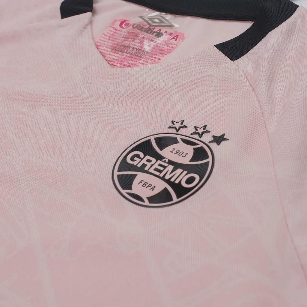 Imagem 3 do produto Camisa do Grêmio Outubro Rosa 2025 Umbro Infantil