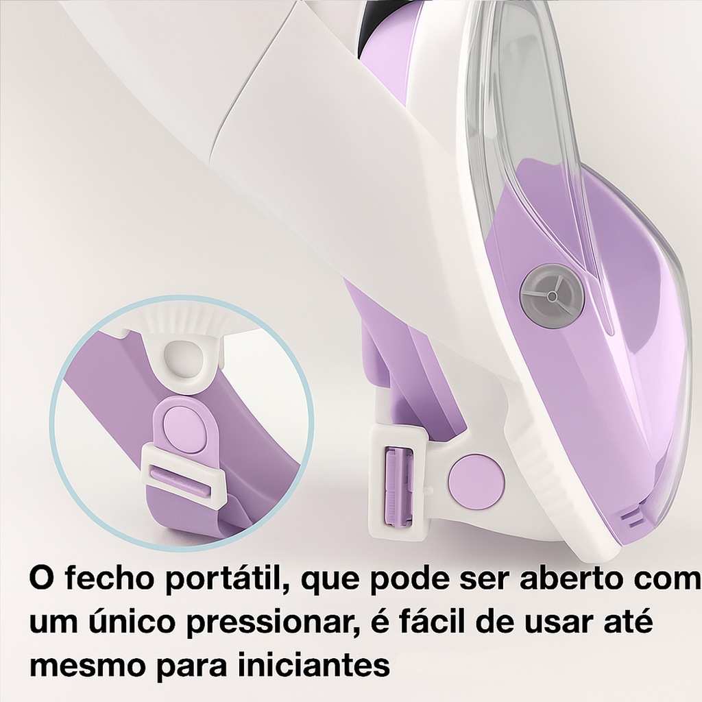 Imagem 4 do produto Máscara Subaquática de Mergulho Gold Sports New Space com Snorkel