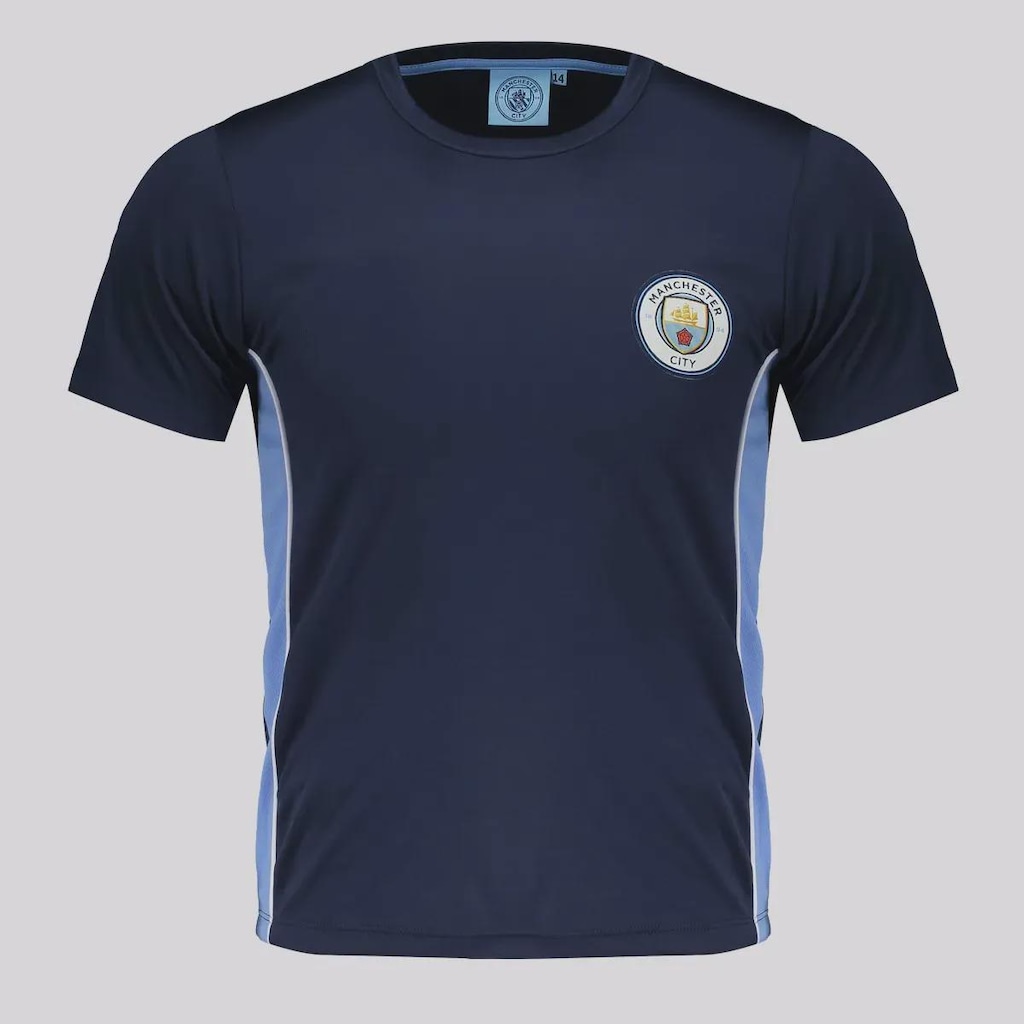 Imagem 2 do produto Camisa Manchester City Shield Marinho 9 Haaland Infantil