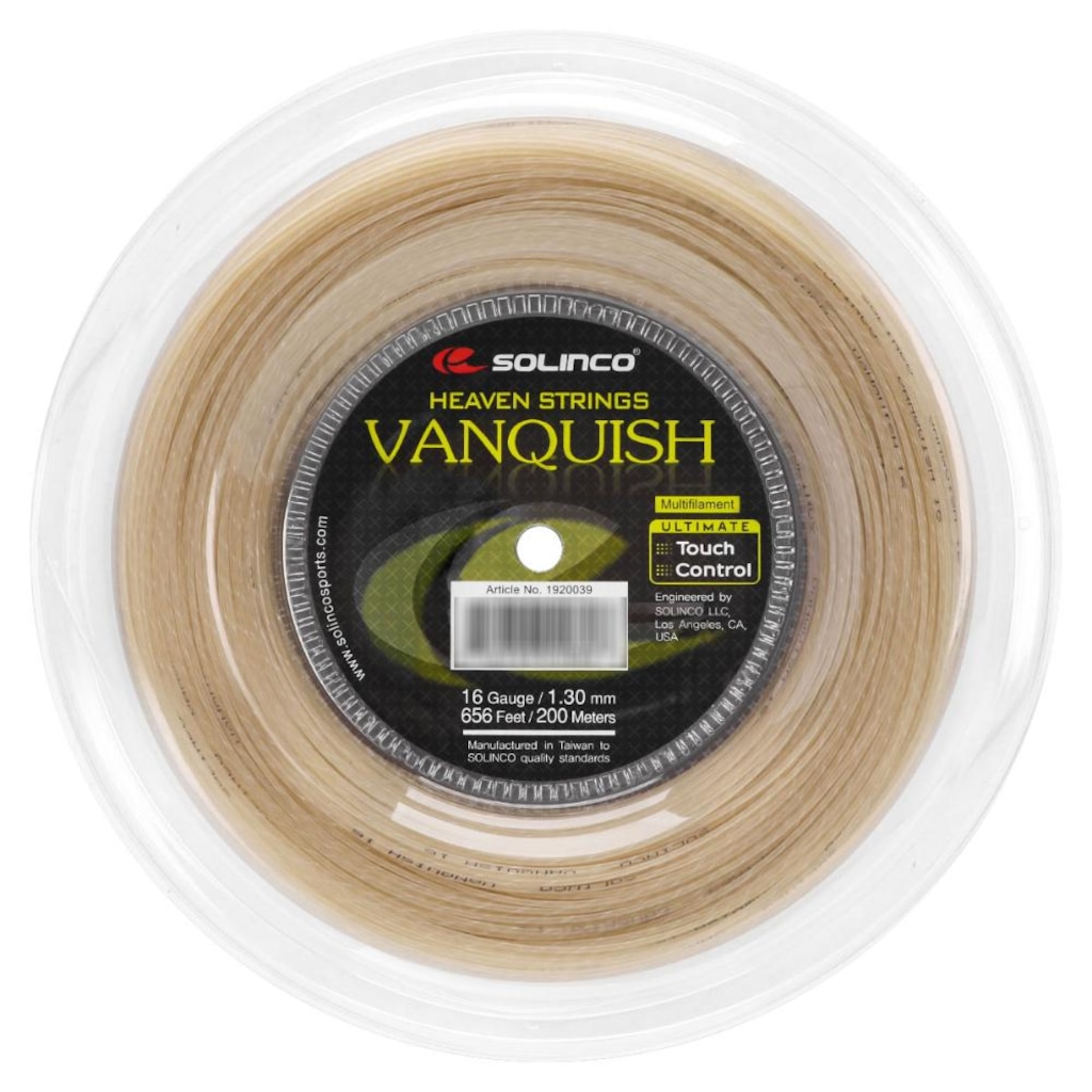 Imagem 3 do produto Corda Solinco Vanquish 16L 1.30mm - Rolo com 200 Metros