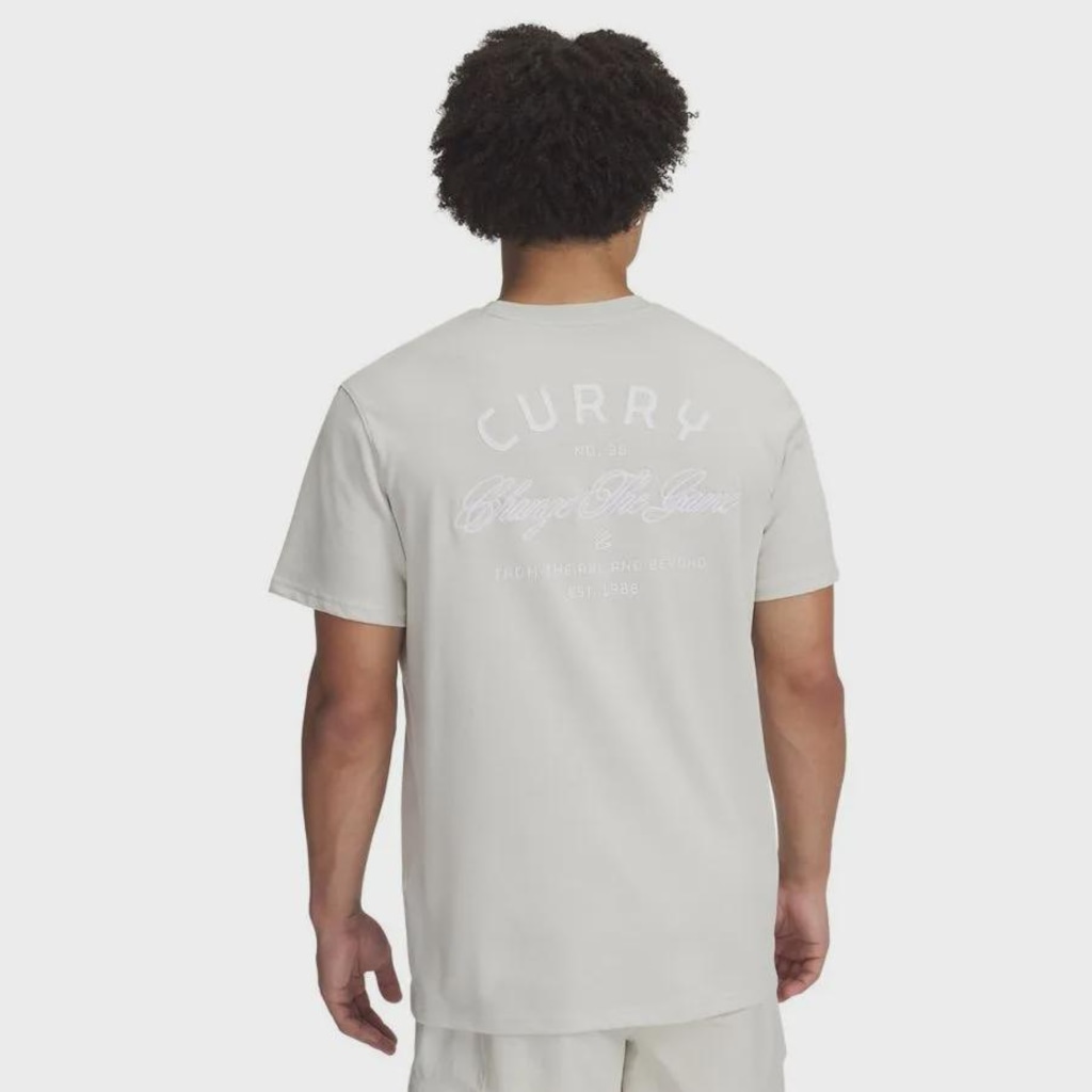 Imagem 2 do produto Camiseta de Basquete Under Armour Curry Verbiage Tee 2 Masculina