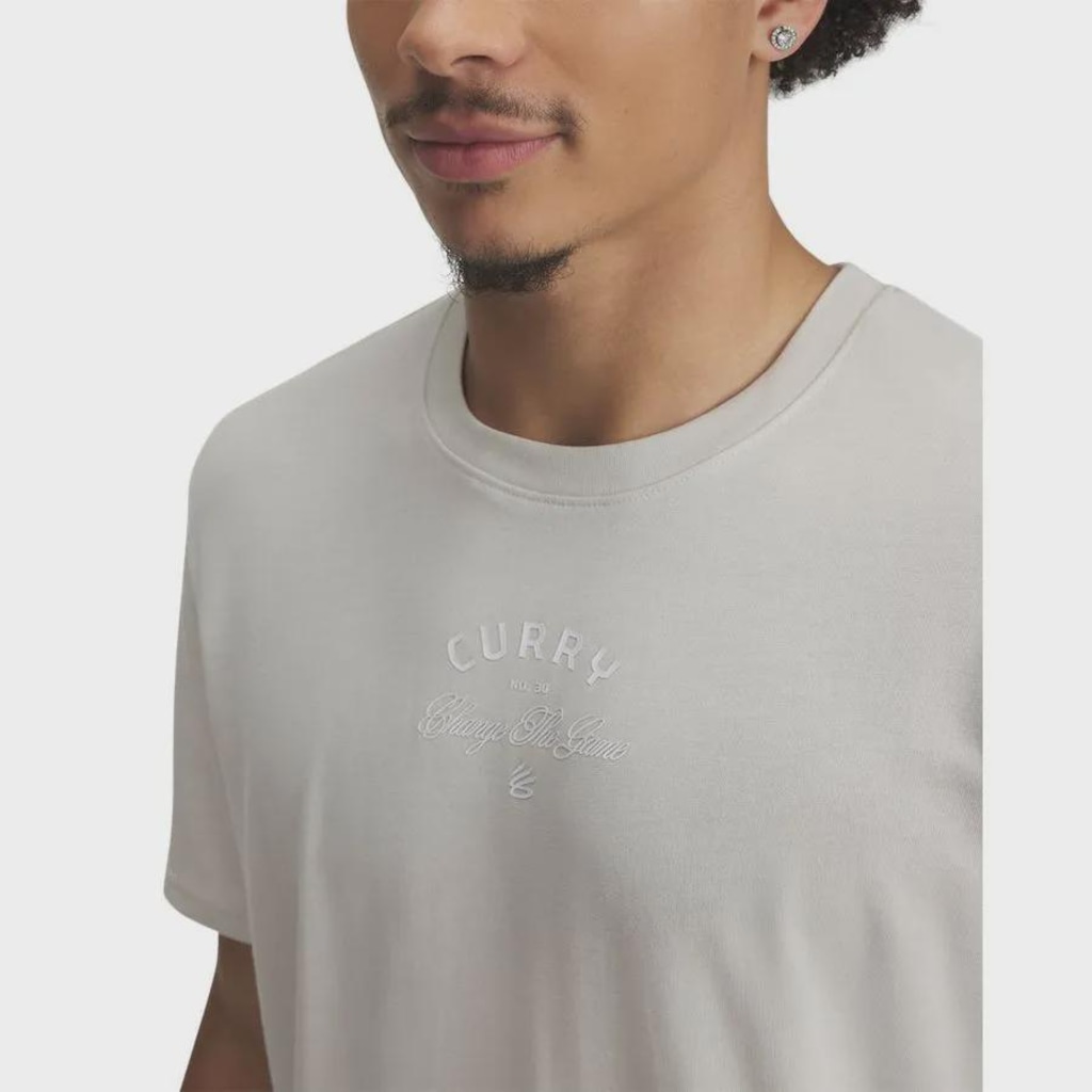 Imagem 4 do produto Camiseta de Basquete Under Armour Curry Verbiage Tee 2 Masculina