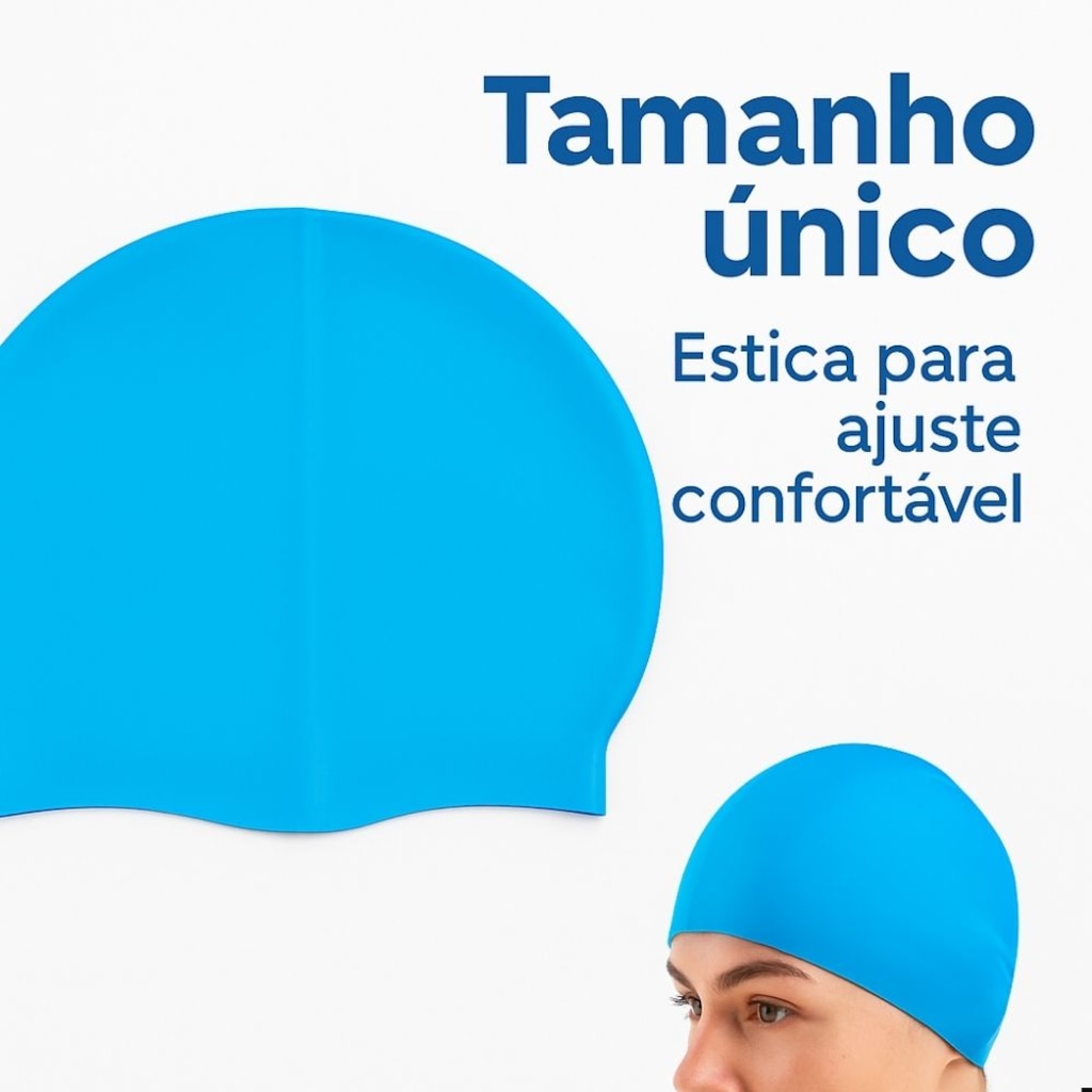Imagem 2 do produto Touca de Natação Silicone Big Alta Elasticidade Adulto
