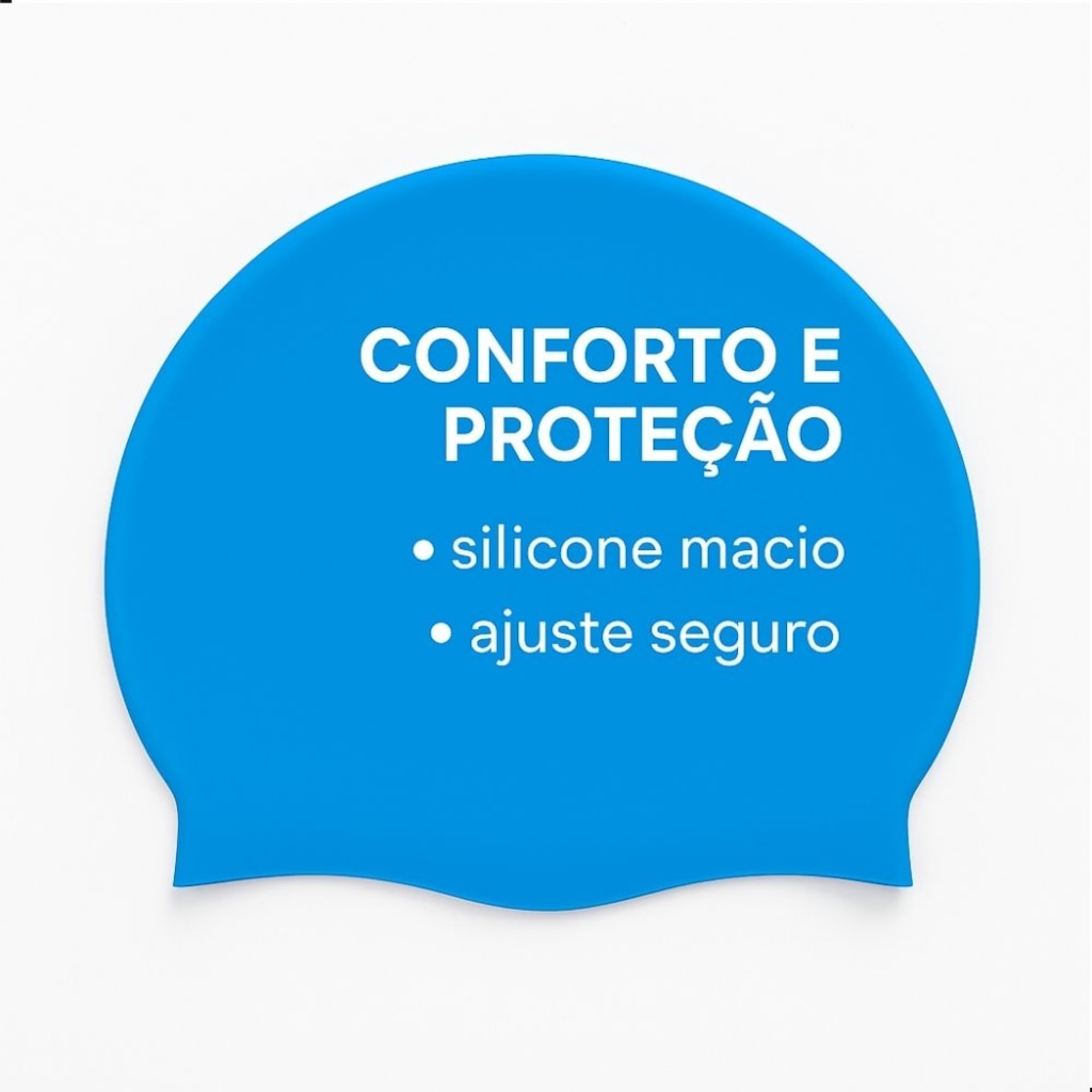 Imagem 3 do produto Touca de Natação Silicone Big Alta Elasticidade Adulto
