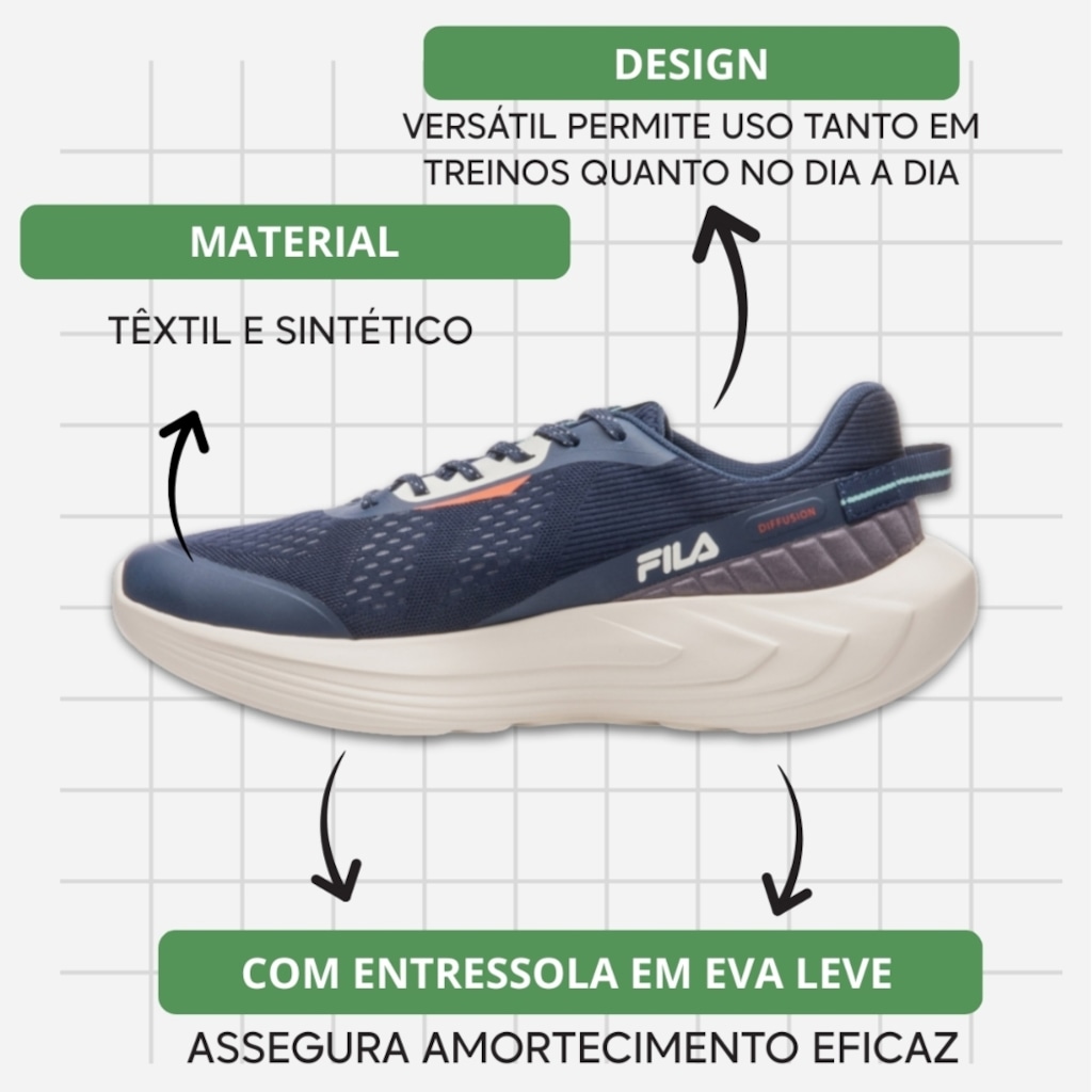 Imagem 3 do produto Tênis Masculino Fila Diffusion