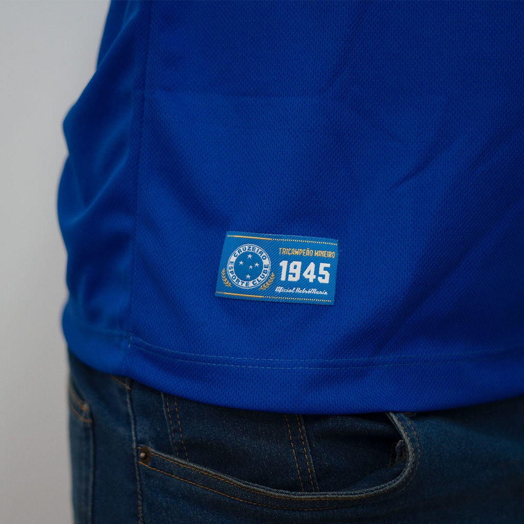 Imagem 4 do produto Camisa Cruzeiro Polo Retrô 1945 Símbolo Bordado RetrôMania Masculino