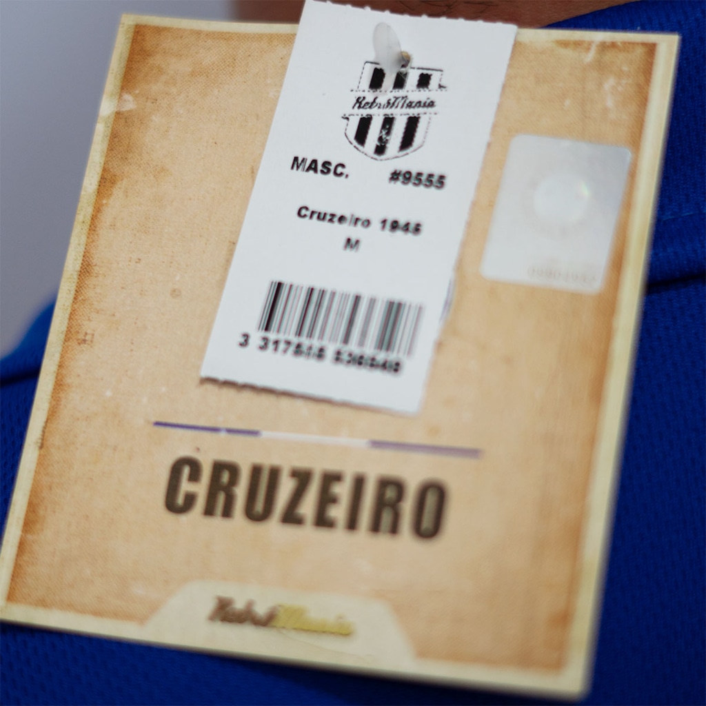 Imagem 5 do produto Camisa Cruzeiro Polo Retrô 1945 Símbolo Bordado RetrôMania Masculino