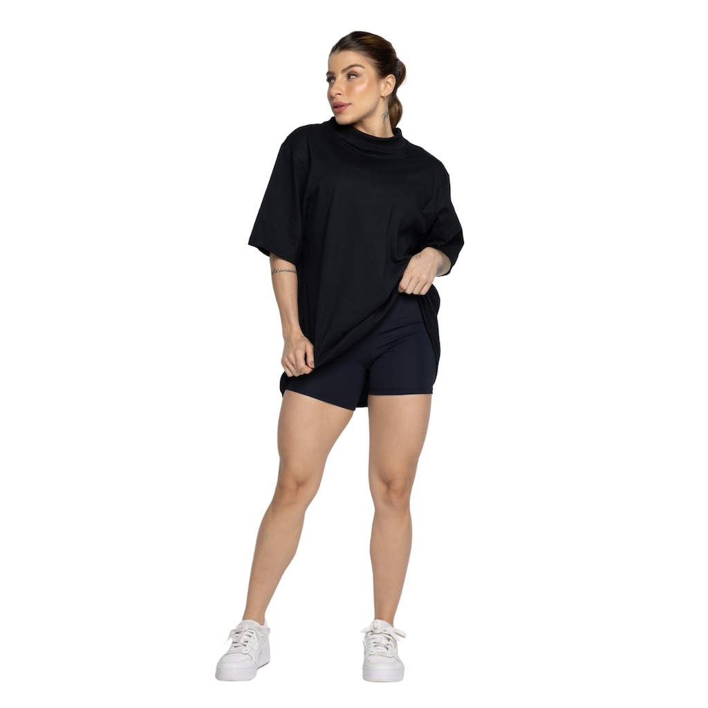 Imagem 2 do produto Blusa Vekyo Gola Alta Oversized Feminina