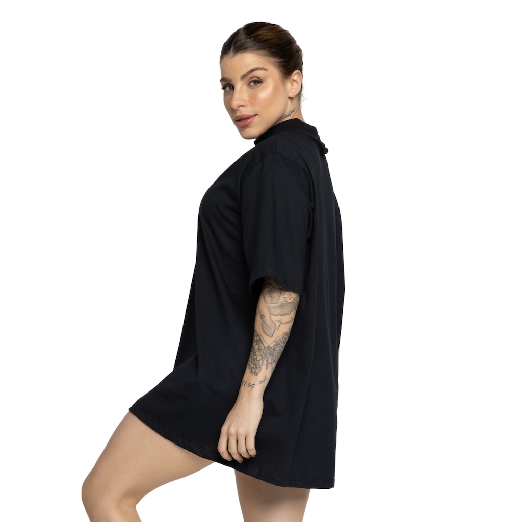 Imagem 4 do produto Blusa Vekyo Gola Alta Oversized Feminina