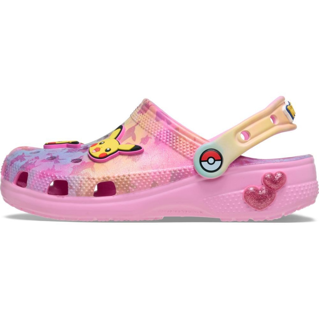 Imagem 3 do produto Sandália Unissex Crocs Pikachu Pink Classic Clog K Multi