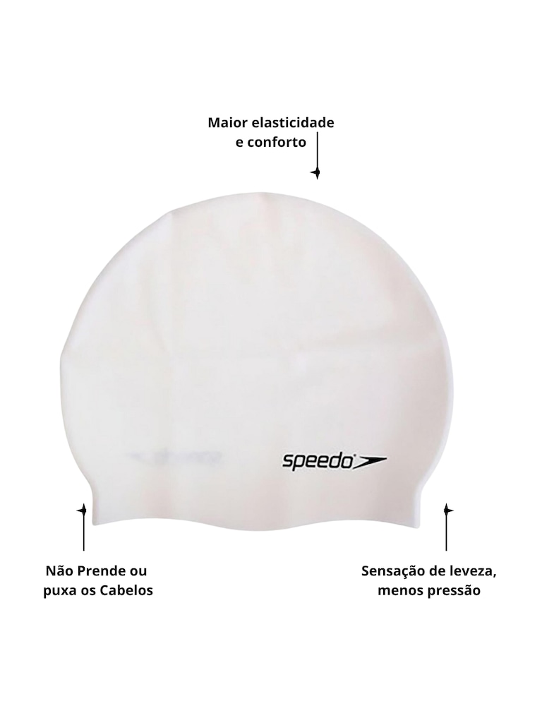 Imagem 3 do produto Kit Speedo Óculos e Touca Silicone Natação Swin Freestyle