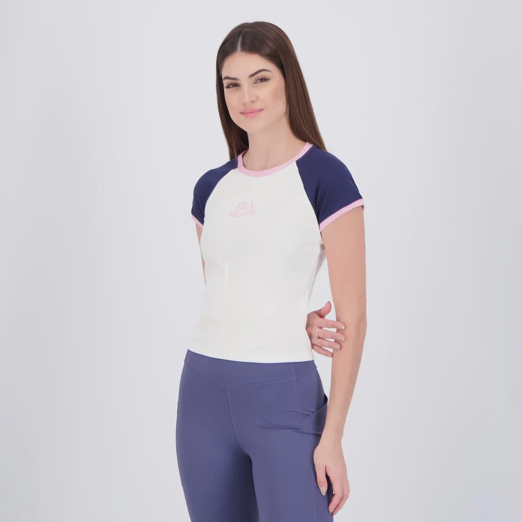 Imagem 3 do produto Camiseta Cropped Fila Slim Letter Feminino
