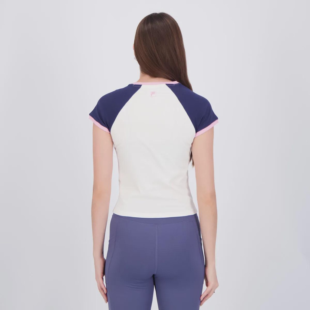 Imagem 4 do produto Camiseta Cropped Fila Slim Letter Feminino