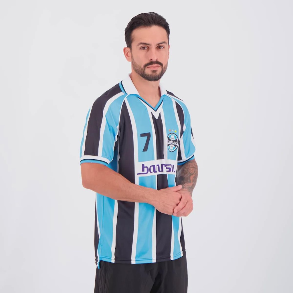 Imagem 2 do produto Camisa do Grêmio Retrô 2001 N°7 Masculina