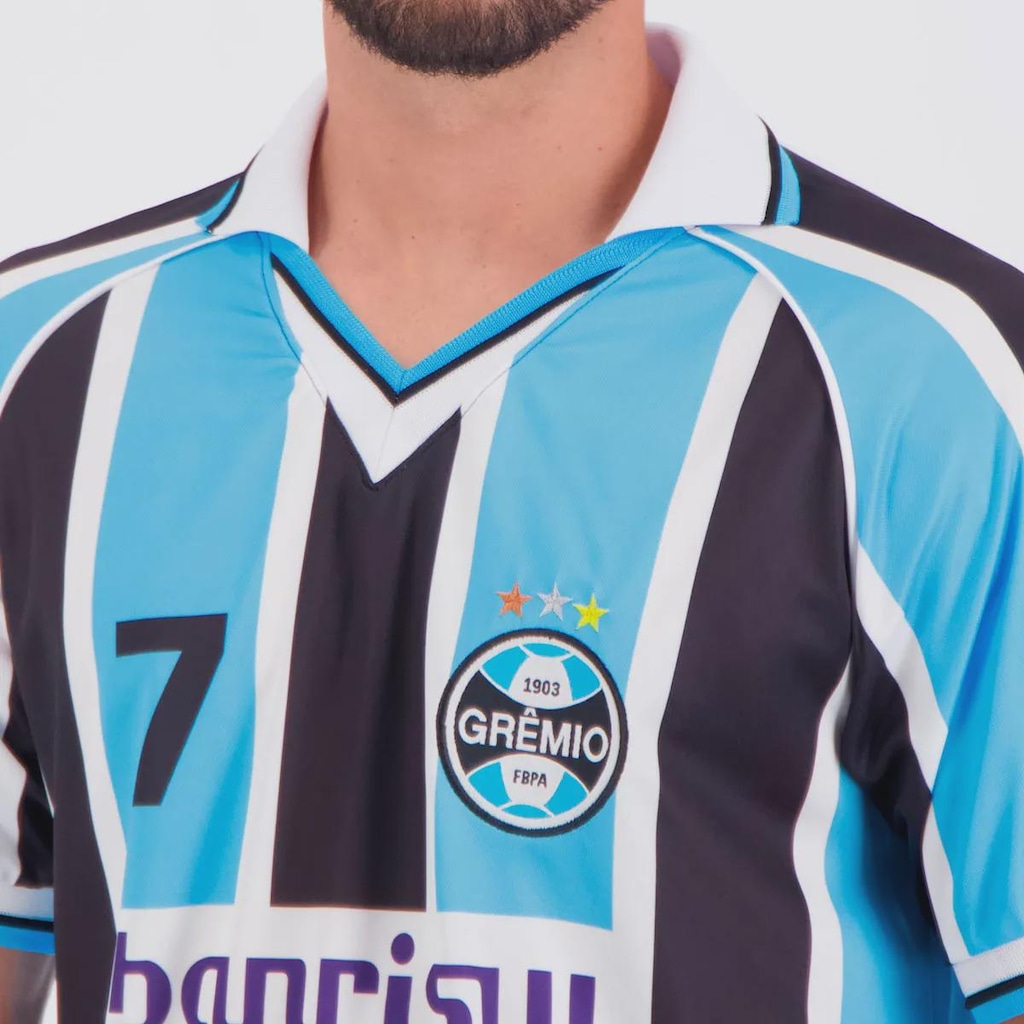 Imagem 5 do produto Camisa do Grêmio Retrô 2001 N°7 Masculina