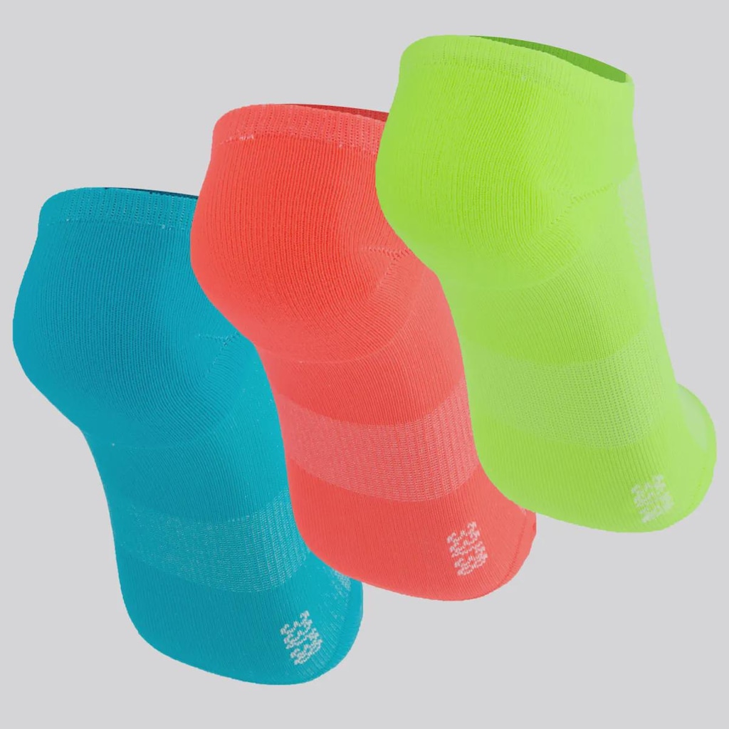 Imagem 2 do produto Kit 3 Meias Olympikus Cano Invisível Feminino