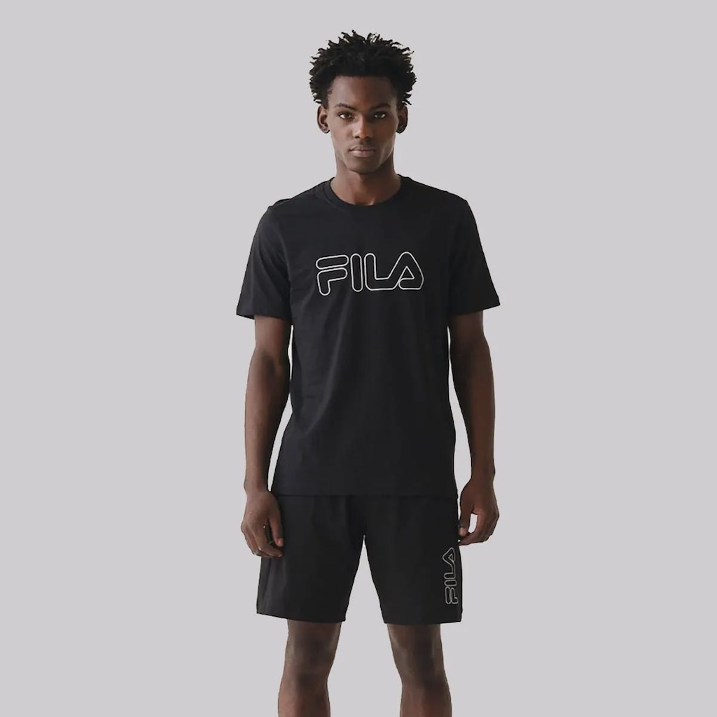Imagem 3 do produto Camiseta Fila Regular Letter Outline Masculino