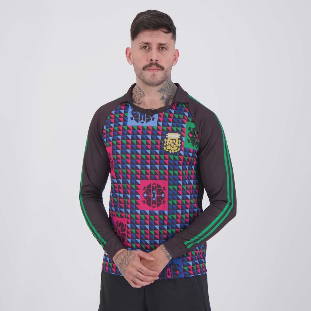 Imagem 3 do produto Camisa Argentina Retrô Goleiro 1990 Masculina