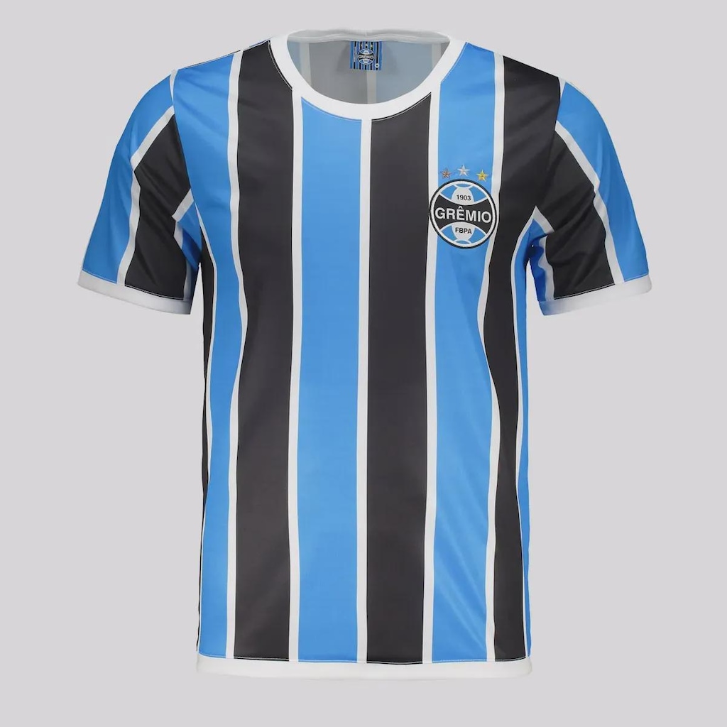 Imagem 2 do produto Camisa Grêmio Escudo Tricolor 4 Kannemann Masculina