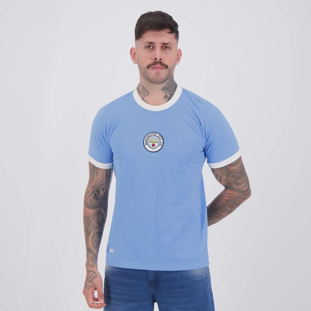 Imagem 3 do produto Camisa Manchester City Retrô 1972 Nº 10 Masculina