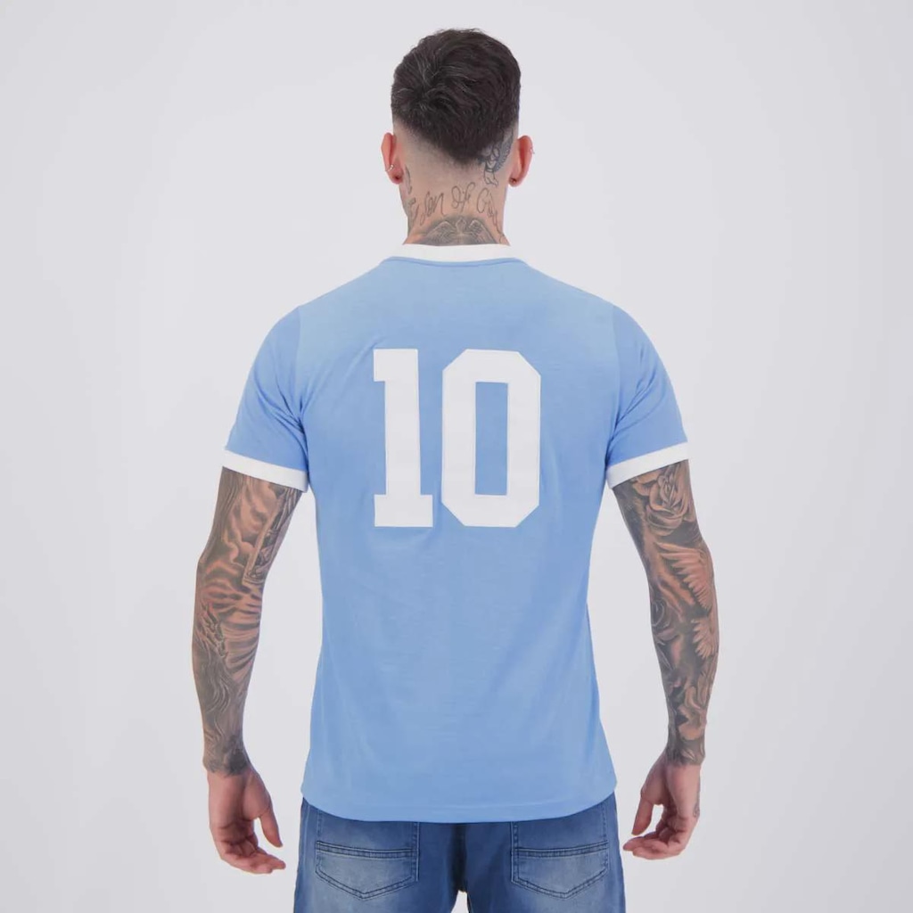 Imagem 4 do produto Camisa Manchester City Retrô 1972 Nº 10 Masculina