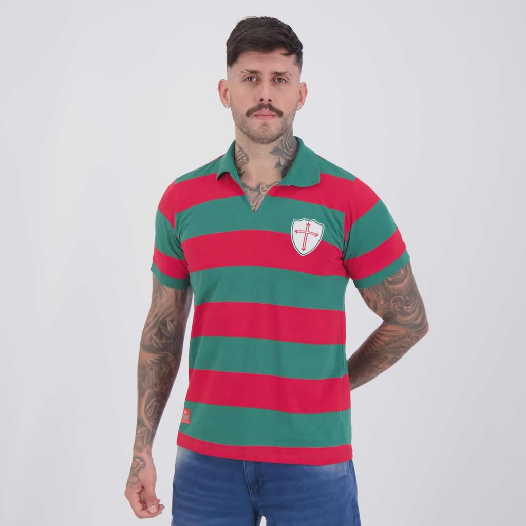 Imagem 3 do produto Camisa Portuguesa Retrô 1968 Listrada Masculina