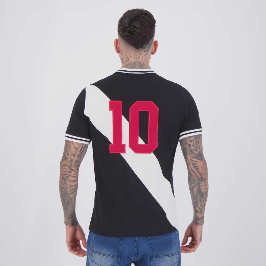 Imagem 4 do produto Camisa do Vasco Retrô 1974 Nº 10 Masculina