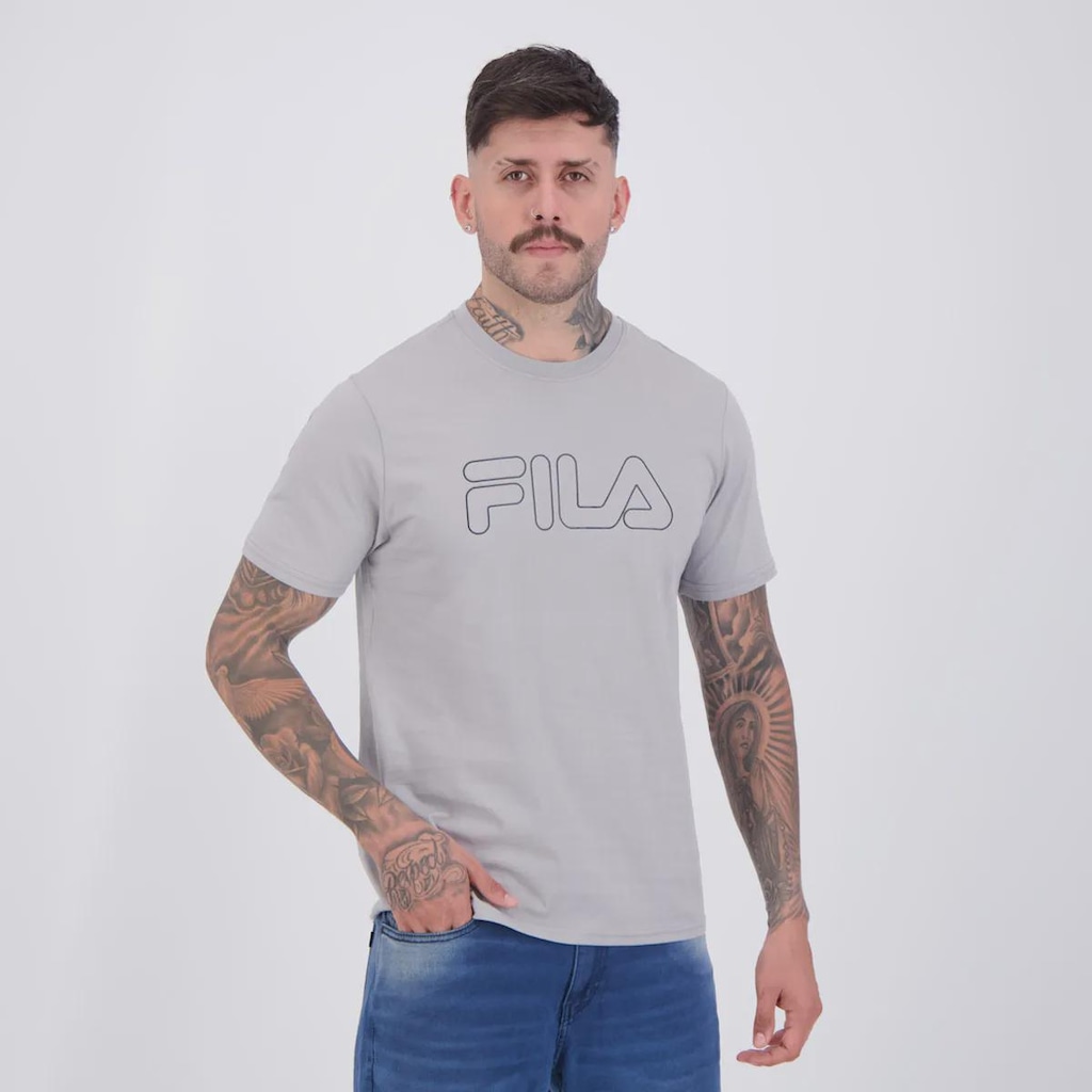 Imagem 2 do produto Camiseta Fila Regular Letter Outline Masculina