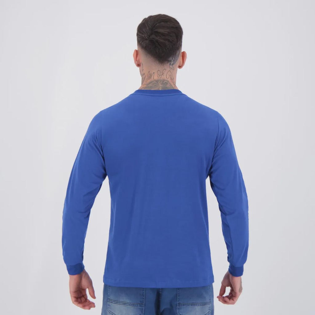 Imagem 4 do produto Camisa Cruzeiro Retrô 1976 Manga Longa Masculina
