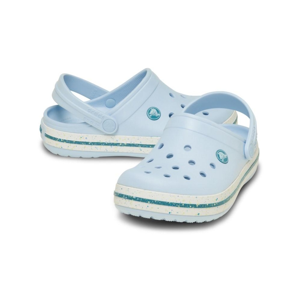 Imagem 4 do produto Sandália Unissex Crocs Crocband Speckled Band Clog T Blue Frost