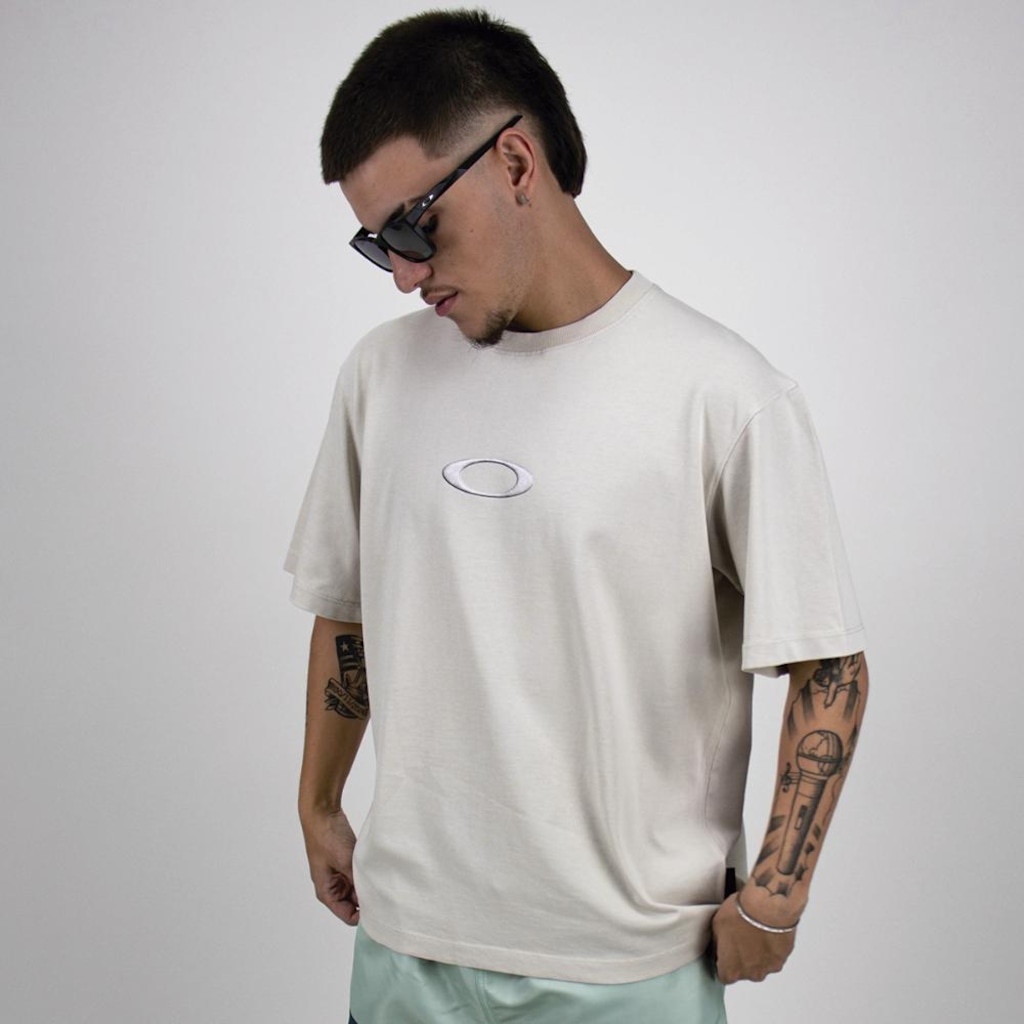 Imagem 3 do produto Camiseta Oakley Hetitage Ellipse Metal SS Tee Masculina
