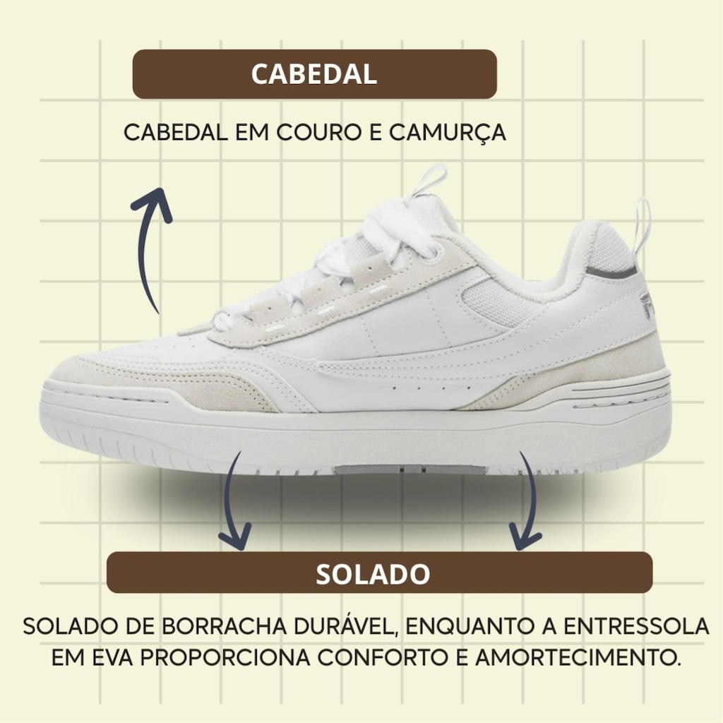 Imagem 3 do produto Tênis Feminino Fila X2K + 1 Par de Meia