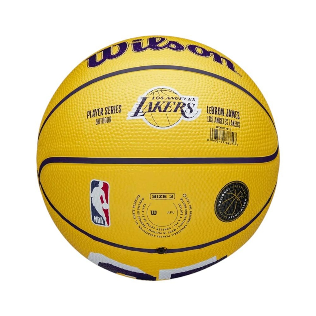 Imagem 3 do produto Bola de Basquete Wilson Player Icon Mini Lebron James 3