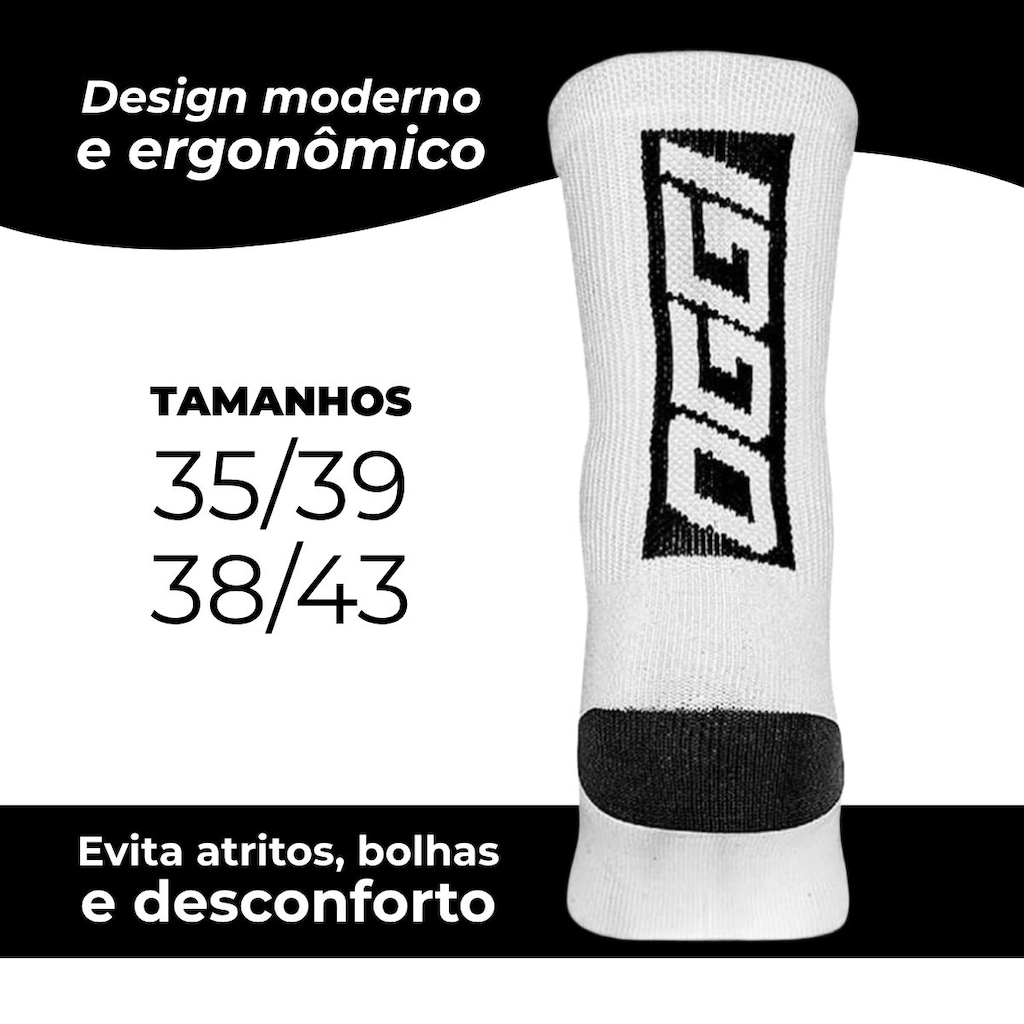 Imagem 2 do produto Meia Ciclismo Corrida Esportiva MTB Speed Cano Médio Oggi