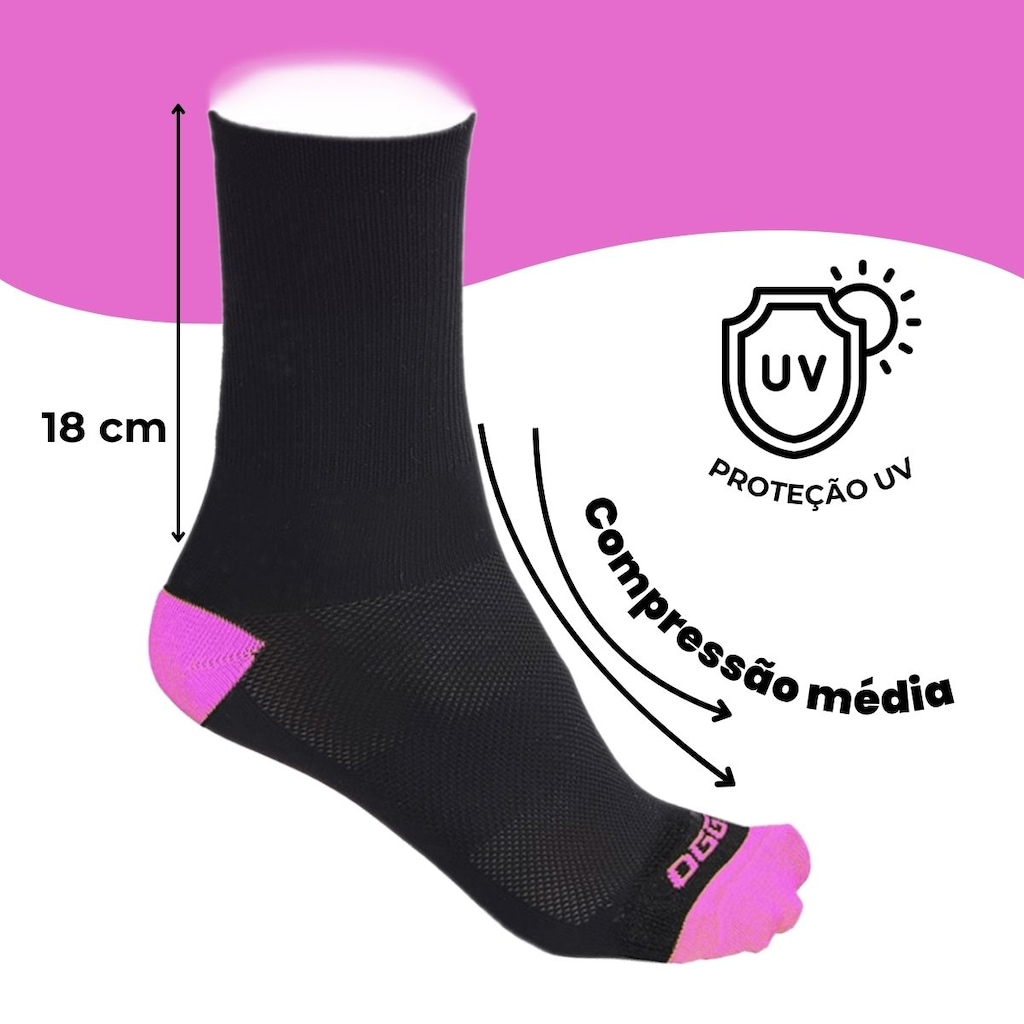 Imagem 3 do produto Meia Ciclismo Corrida Esportiva MTB Speed Cano Médio Oggi