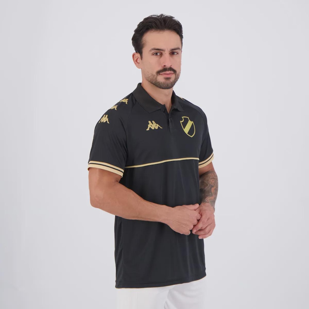 Imagem 2 do produto Camisa Polo Kappa Vasco Supporter Monochromatic Masculina