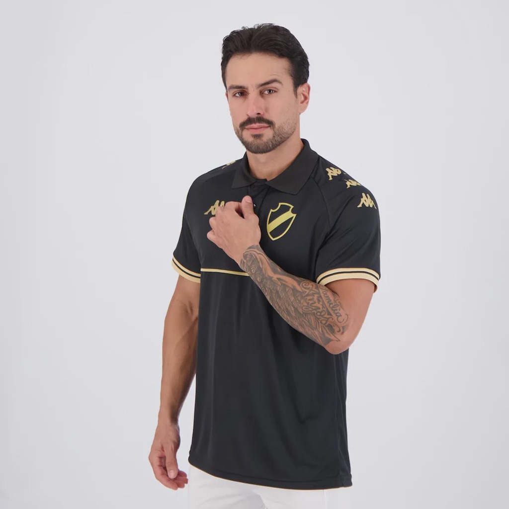 Imagem 3 do produto Camisa Polo Kappa Vasco Supporter Monochromatic Masculina