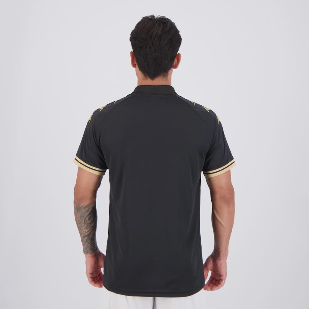 Imagem 4 do produto Camisa Polo Kappa Vasco Supporter Monochromatic Masculina