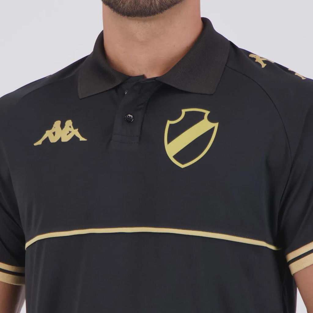 Imagem 5 do produto Camisa Polo Kappa Vasco Supporter Monochromatic Masculina