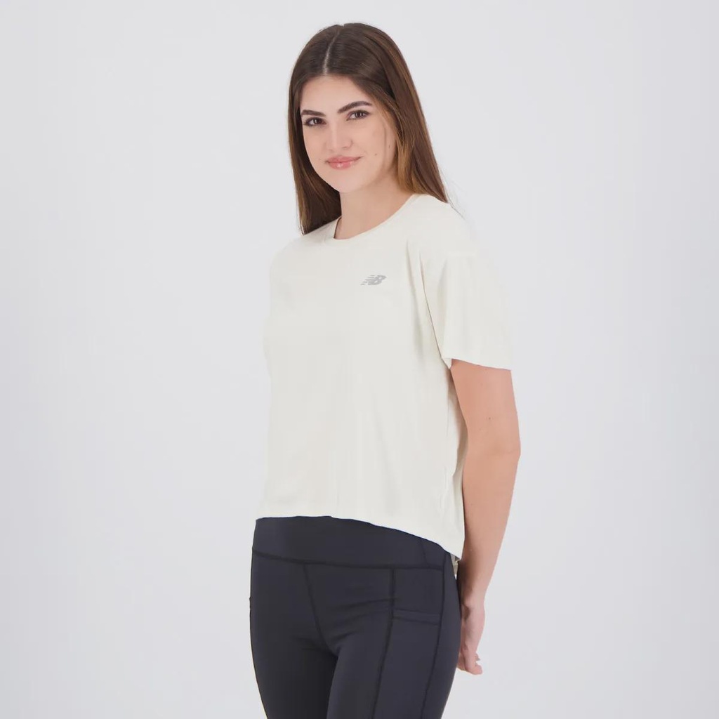 Imagem 3 do produto Camiseta Cropped New Balance Drapey Feminino