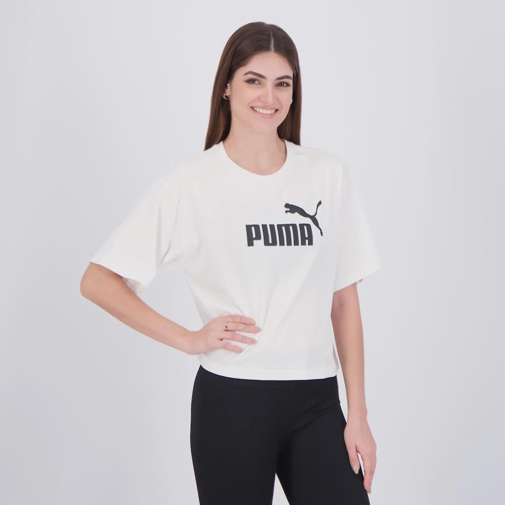 Imagem 2 do produto Camiseta Cropped Puma No. 1 Logo Feminino