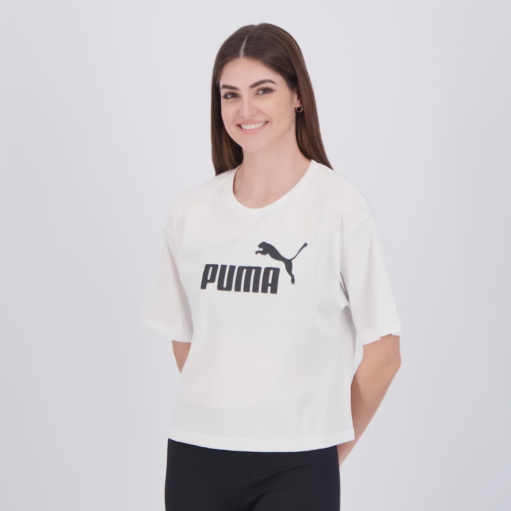 Imagem 3 do produto Camiseta Cropped Puma No. 1 Logo Feminino