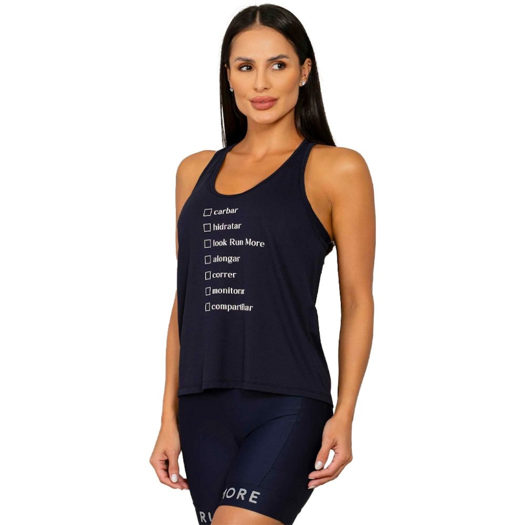 Imagem 3 do produto Camiseta Regata Run More Checklist Digital Power Pace Feminina