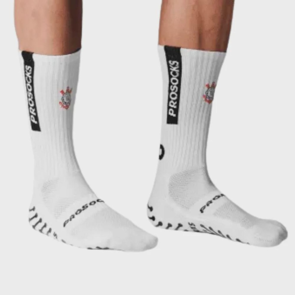 Imagem 4 do produto Meia Cano Alto de Futebol Corinthians Pro Socks Ultragrip - Masculino